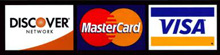 visa, mastercard, Discover Logo